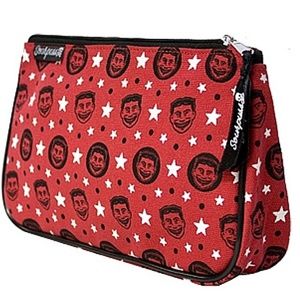 Sourpuss Vintage Coney Island Carnival Thrill A Rama Funny Face Red Makeup Bag